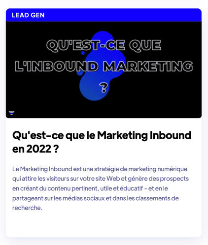 Marketing Inbound
