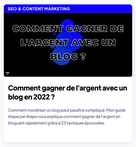 Gagner argent blog